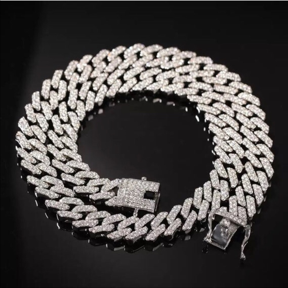 16 inch mini silver Cuban choker - Picture 5 of 7